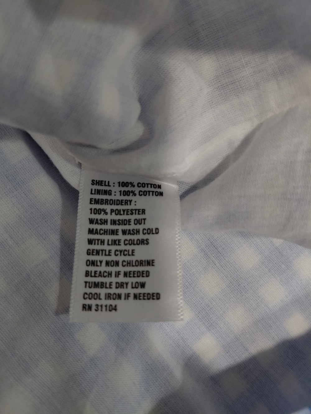 Kim Rogers Blue Gingham Sleeveless Shift Dress with Yellow Lemon Motif - Picture 5 of 5